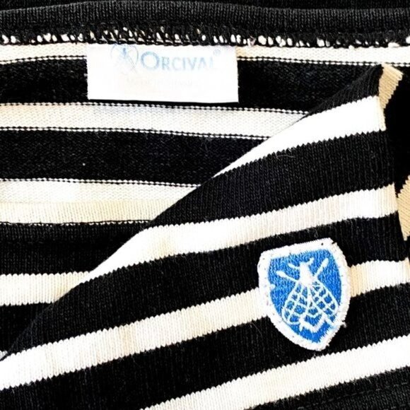 Orcival cotton striped Mini Dress, One Size - Picture 10 of 12